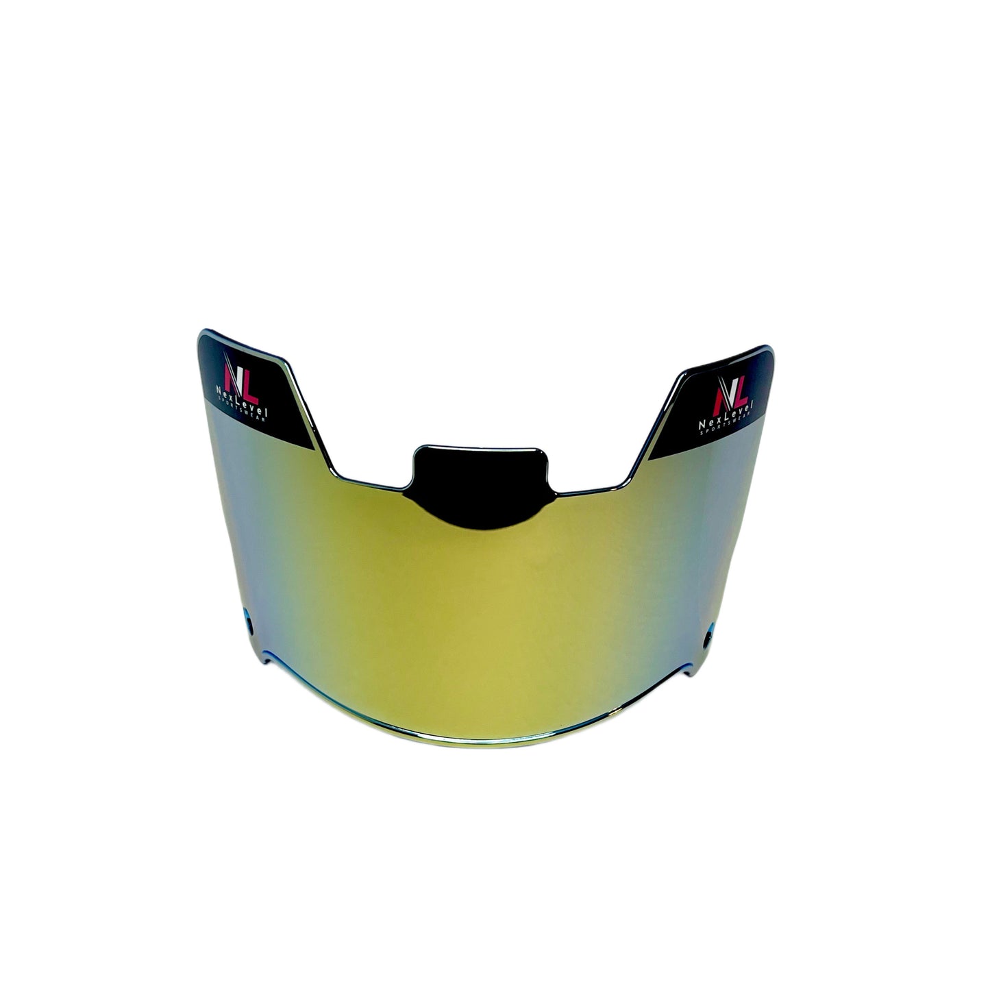 NexLevel Sportswear Football Visor Clear Gold