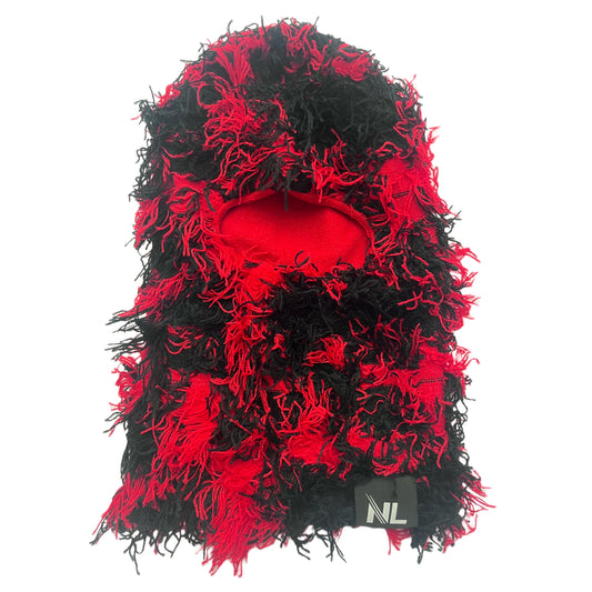 NexLevel Sportswear Knitted Ski Mask Red/Black