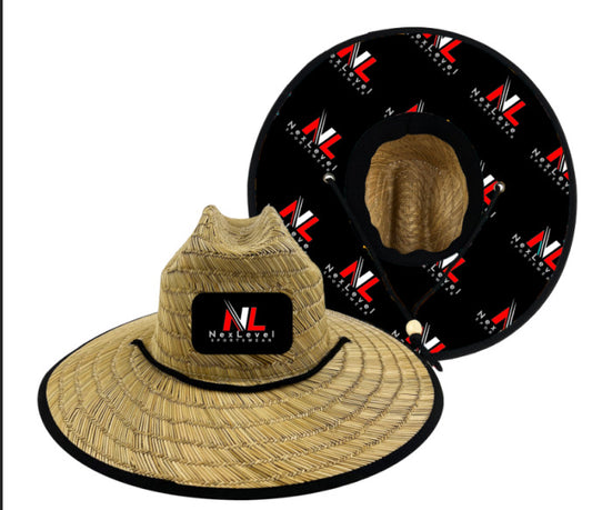 NexLevel Sportswear Summer Straw Hat Black