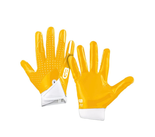 Grip Boost Stealth Solid Color Football Gloves Pro Elite Yellow/White