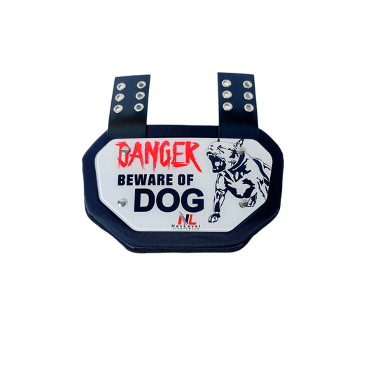 NexLevel Sportswear Danger Beware of Dog Football Backplate