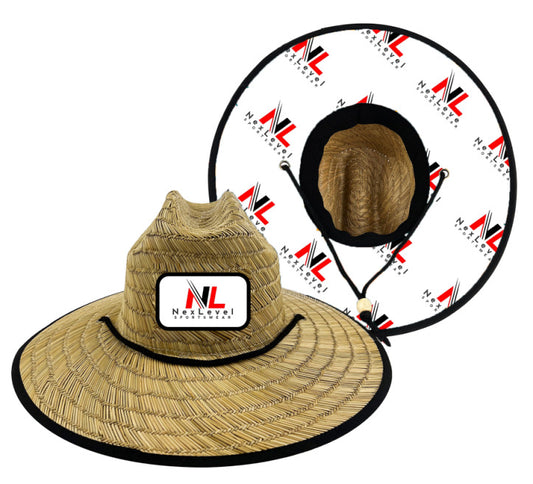 NexLevel Sportswear Summer Straw Hat White