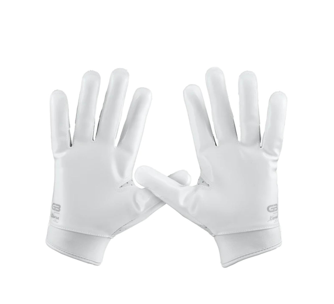 Grip Boost Stealth Solid Color Football Gloves Pro Elite White/White