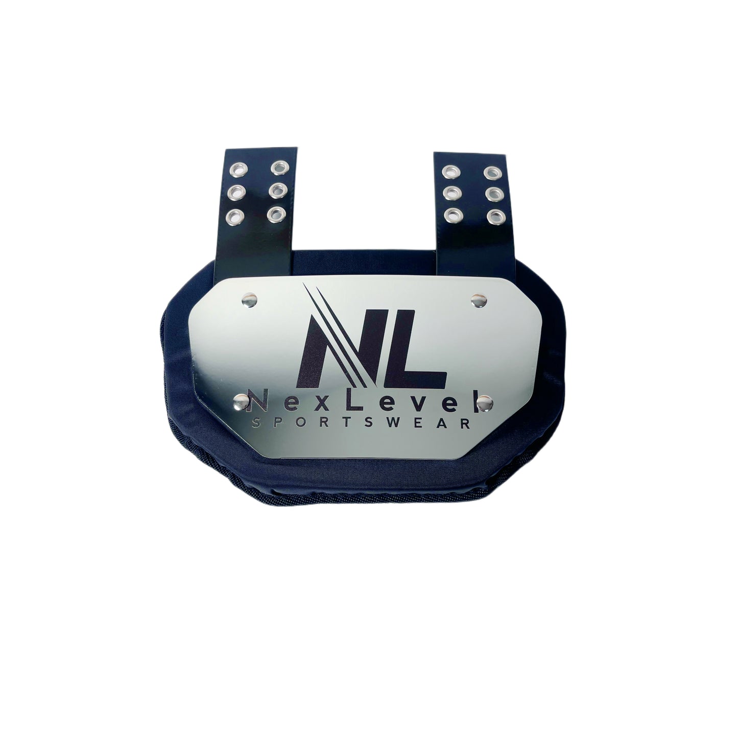 NexLevel Sportswear Football Backplate Silver