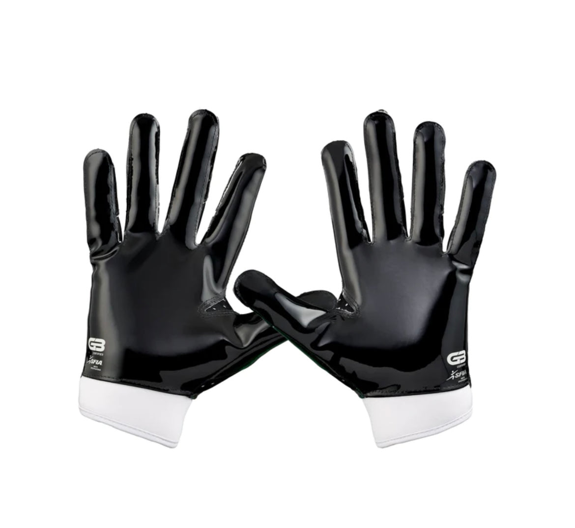 Grip Boost Stealth Solid Color Football Gloves Pro Elite Black/White