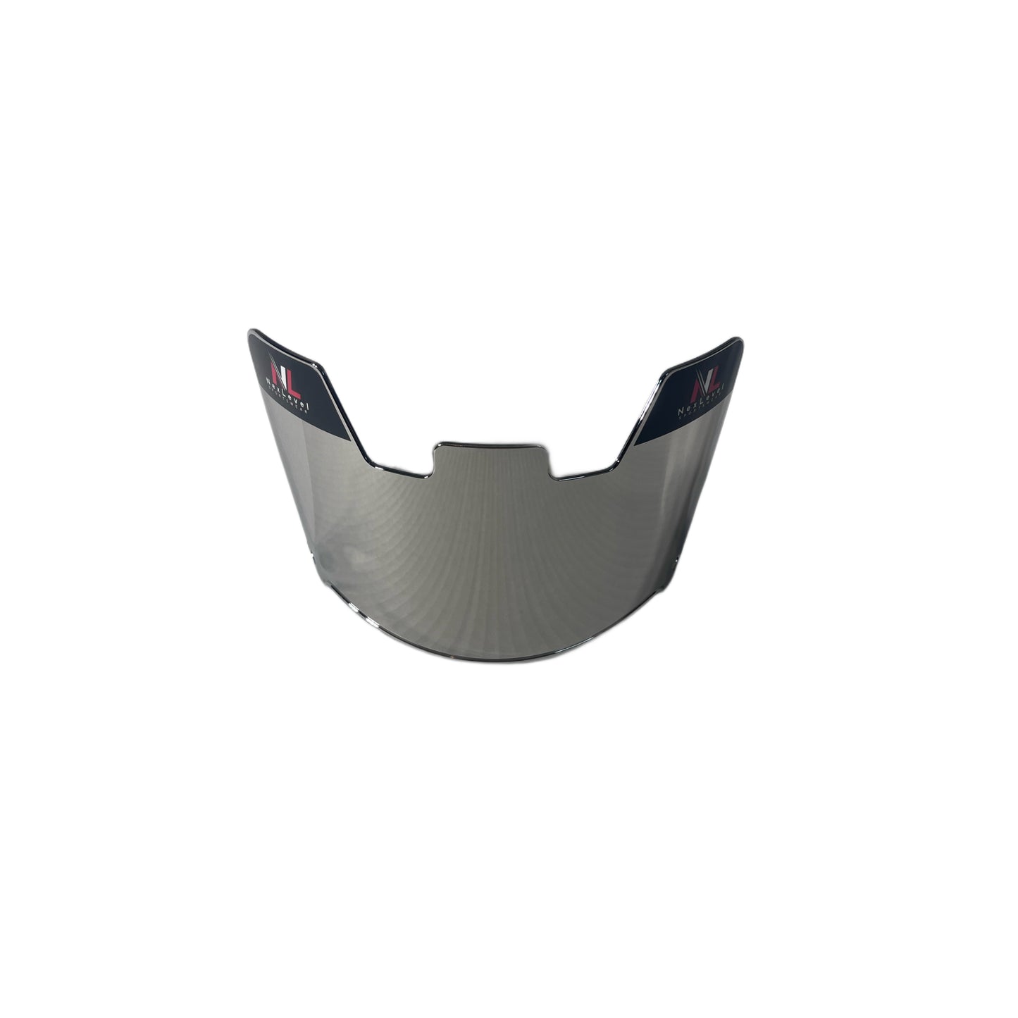 NexLevel Sportswear Football Visor Clear Silver