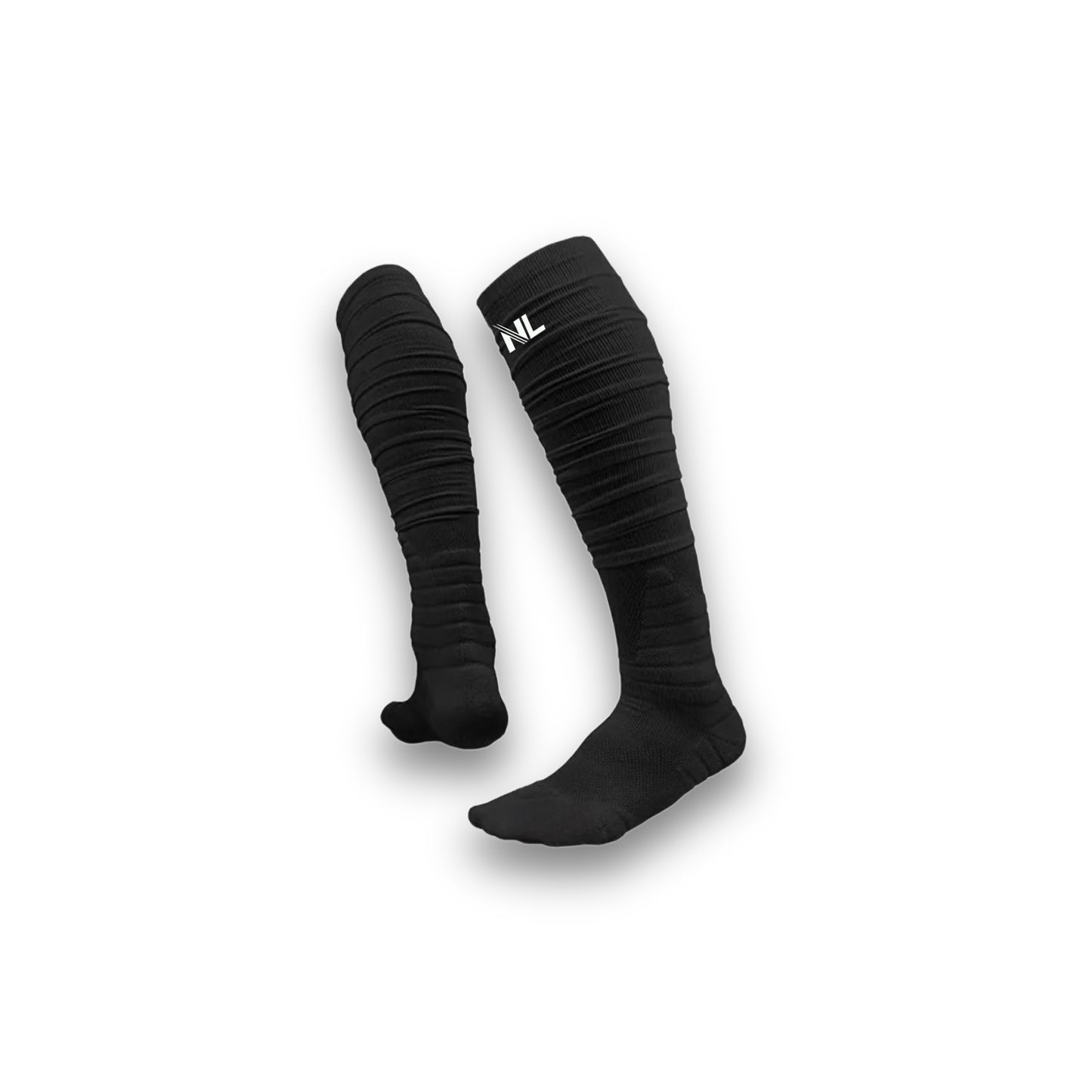 NexLevel Sportswear Padded Scrunch Socks Black