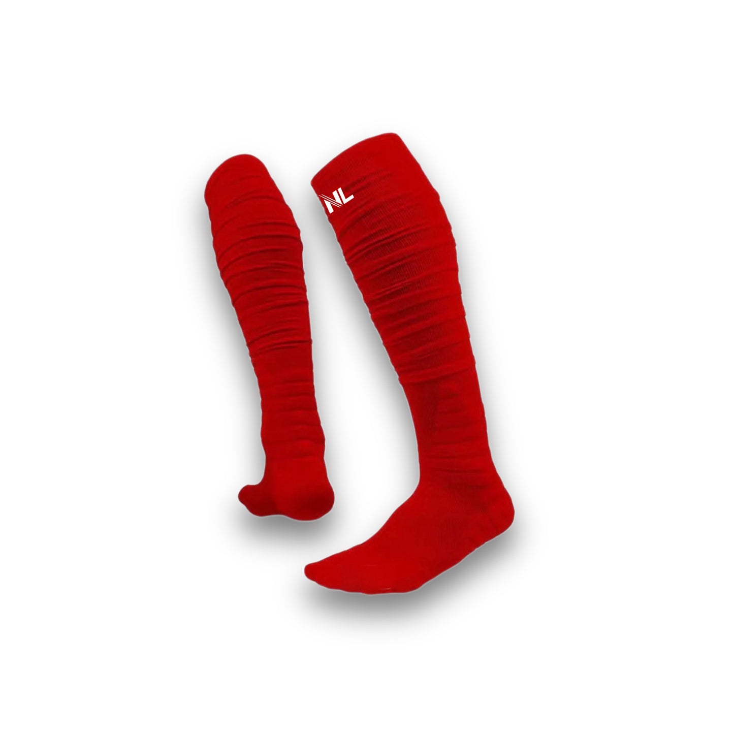 NexLevel Sportswear Padded Scrunch Socks Red