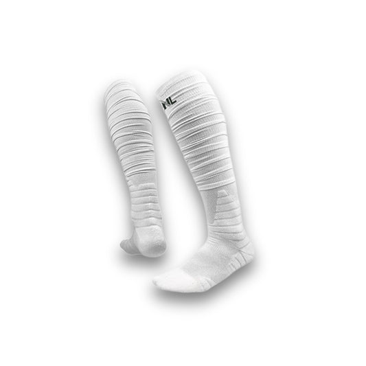 NexLevel Sportswear Padded Scrunch Socks White